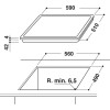 Вграден керамичен плот Hotpoint-Ariston HR 603X/1